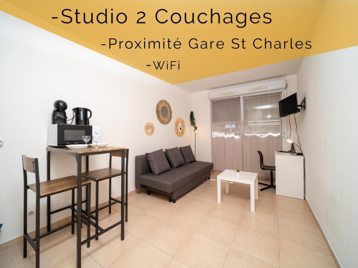 Appartement Climatise Avec Parking A 6Min A Pied De La Gare St Charles Marseille Bagian luar foto