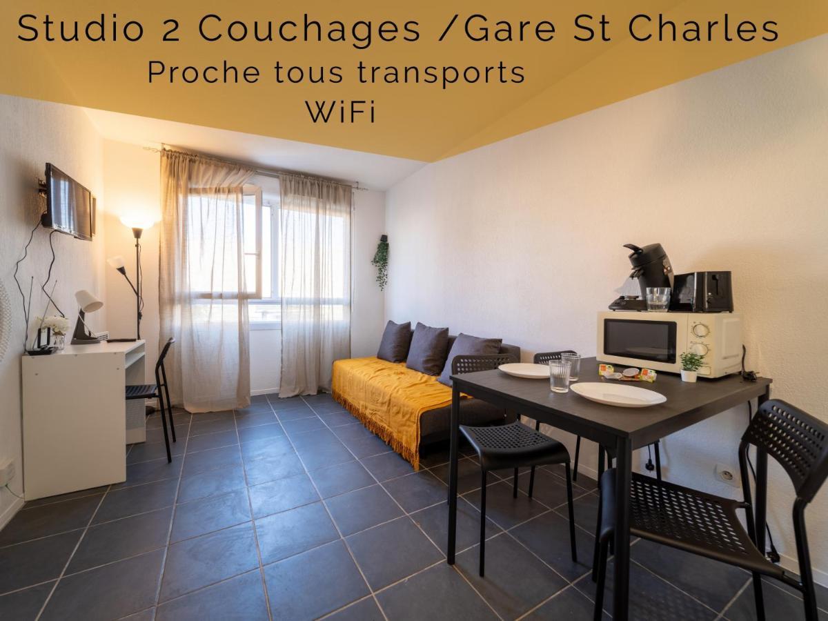 Appartement Climatise Avec Parking A 6Min A Pied De La Gare St Charles Marseille Bagian luar foto