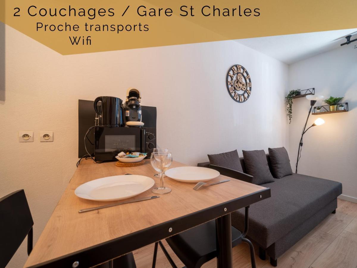 Appartement Climatise Avec Parking A 6Min A Pied De La Gare St Charles Marseille Bagian luar foto